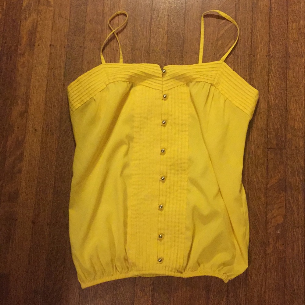 Silky Yellow Tank Top